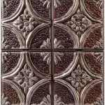 Silver Tin Peel and Stick Backsplash Tile by WallPops-0