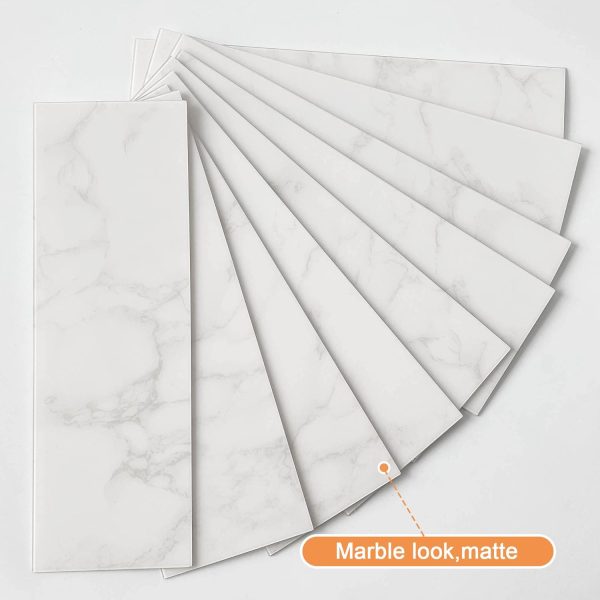 VAOVI Marble Peel and Stick Backsplash Tiles DIY Home-1