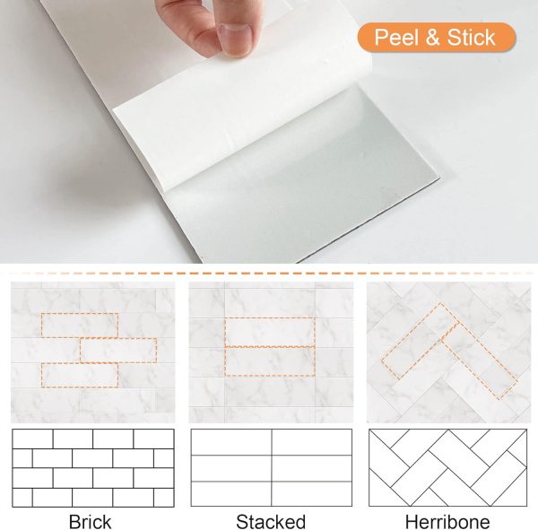 VAOVI Marble Peel and Stick Backsplash Tiles DIY Home-4