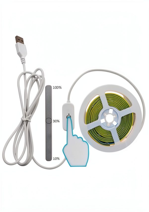 5V USB LED Light Strip XZKJ COB White 3.28ft Strip for TV Kitchen-2